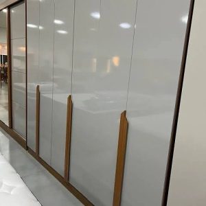 Guarda-Roupa 6 Portas Bianca 2,30 m Nature/Off White – BIANCHI