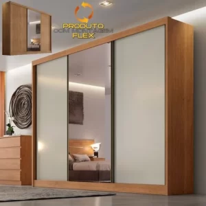 Guarda-Roupa Sollo Plus Cumarú/Fendi/Cumarú – NOVO HORIZONTE