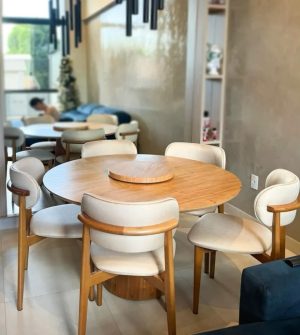 MESA PARIS REDONDA1,20 LAMINADA