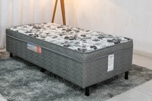 Cama Solteiro Unibox Dackar Cinza 88x188x52 - Orthoside